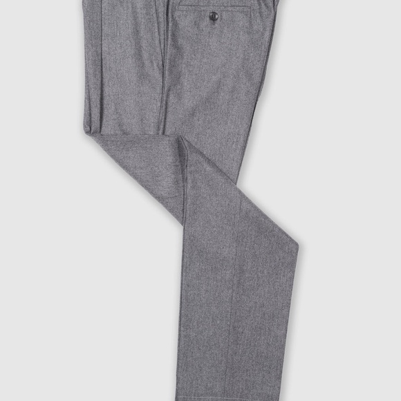Rota Pantaloni Grey Flannel Trousers - Size 54, Made in Italy, New With Tags - Picture 2 of 5